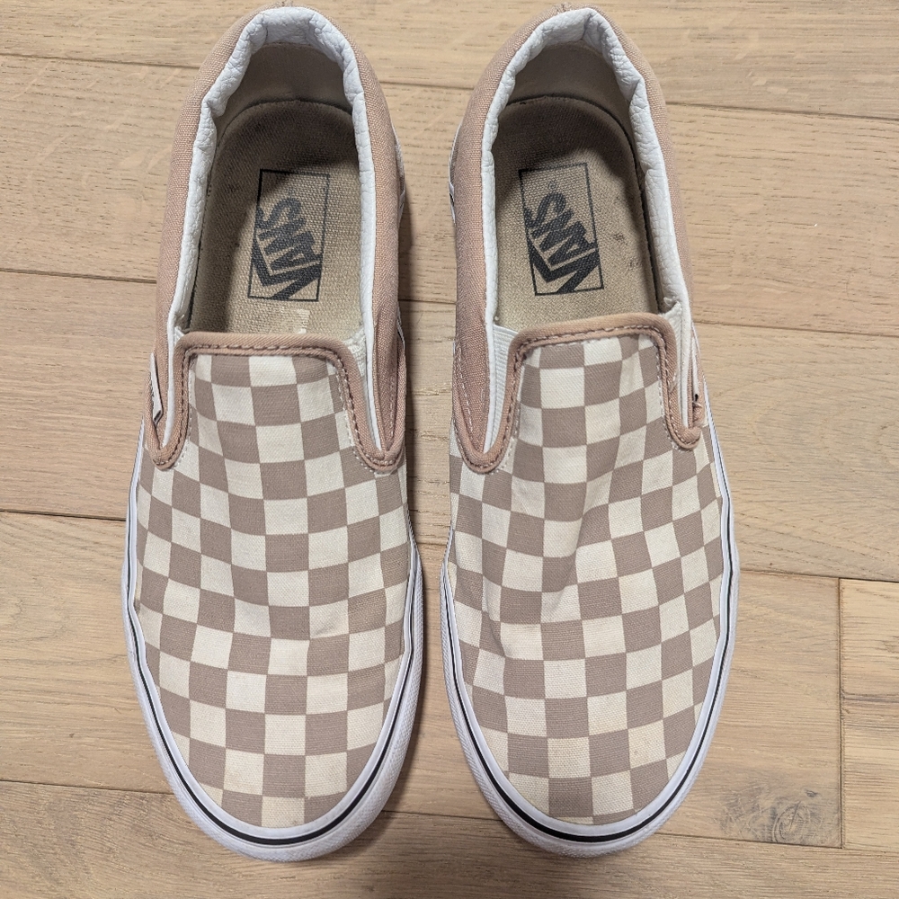 Vans Classic Checkered Slip On Brown 8.5